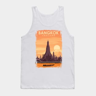 Bangkok Travel Poster Art Print Tank Top